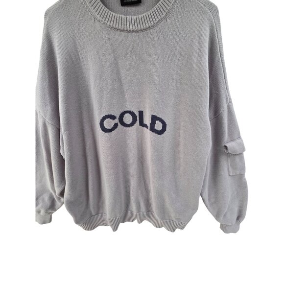 Cold Culture Men's Sweater Crewneck Long Sleeve Pullover Sweater Gray Size S - Picture 3 of 6